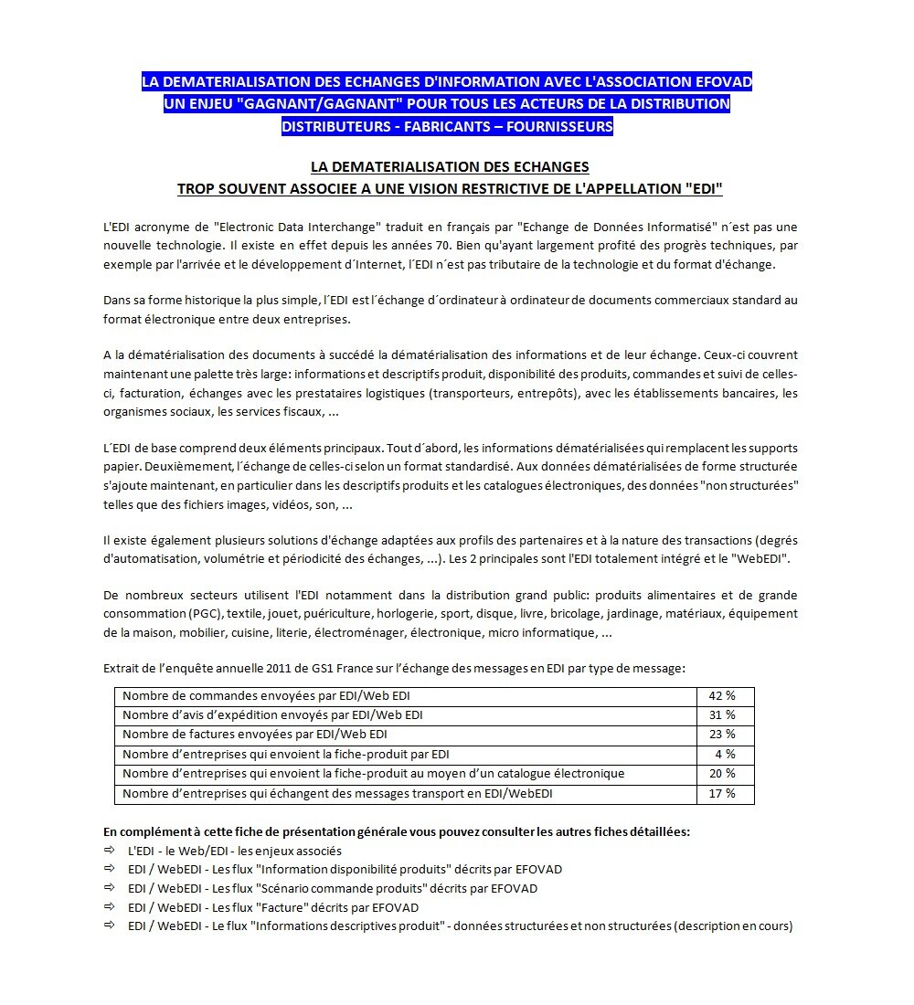 EDI WEBEDI Les Solutions D EFOVAD Efovad fr EDI WEBEDI Les Solutions D EFOVAD Efovad fr